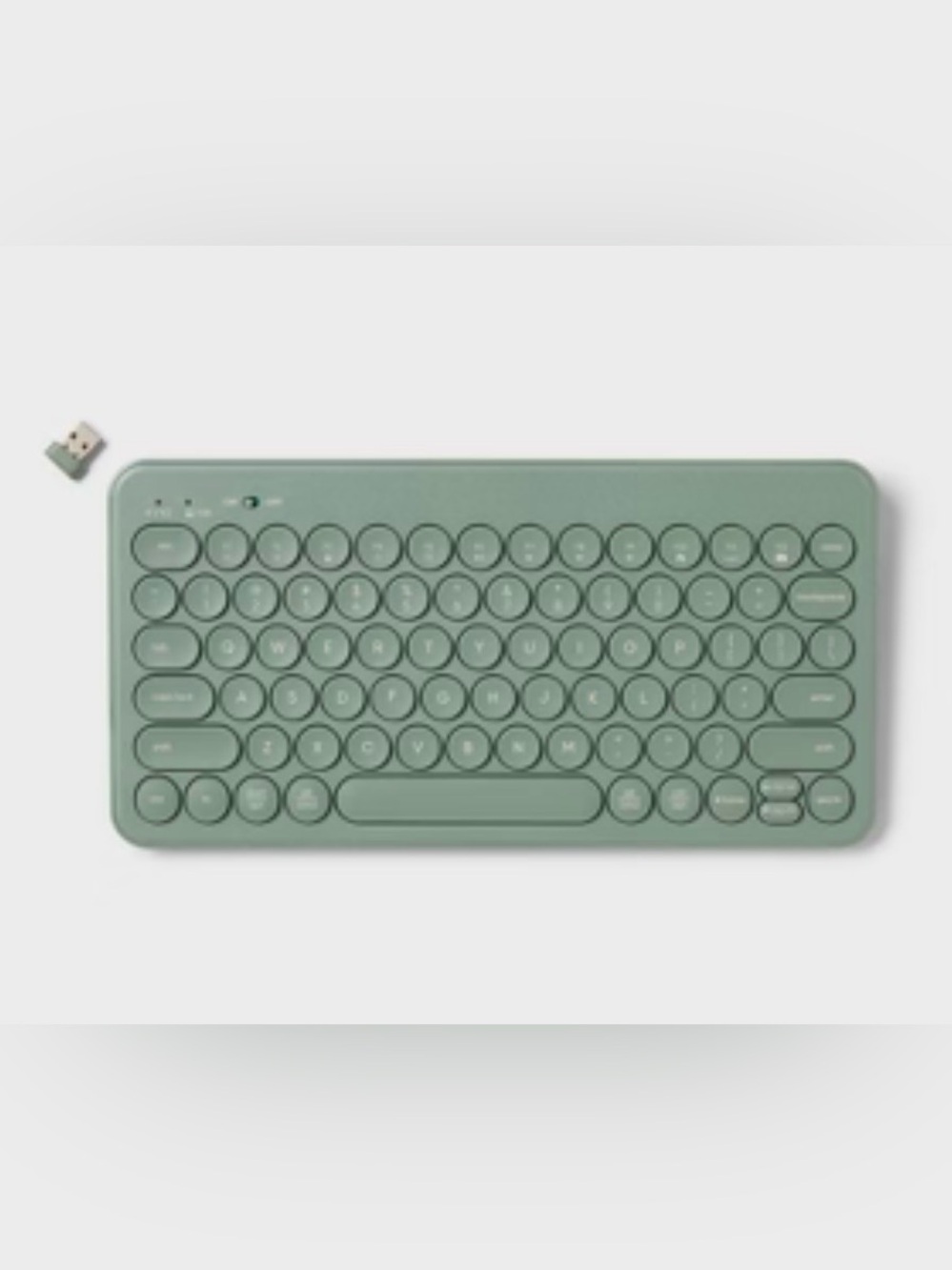 heyday Circle Key Compact Wireless Keyboard in Jade Green- USB-A NWT